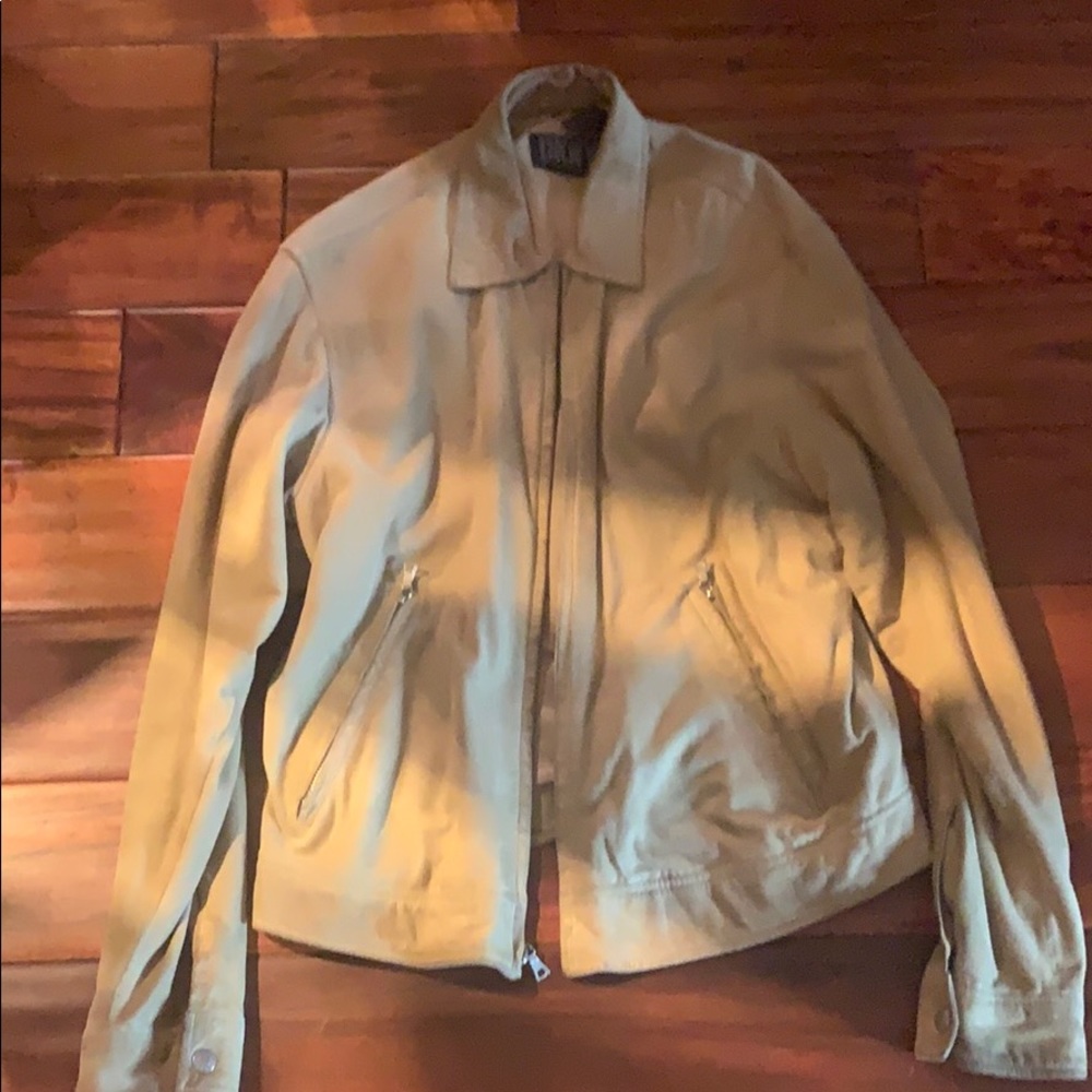 DKNY leather jacket/ suede like